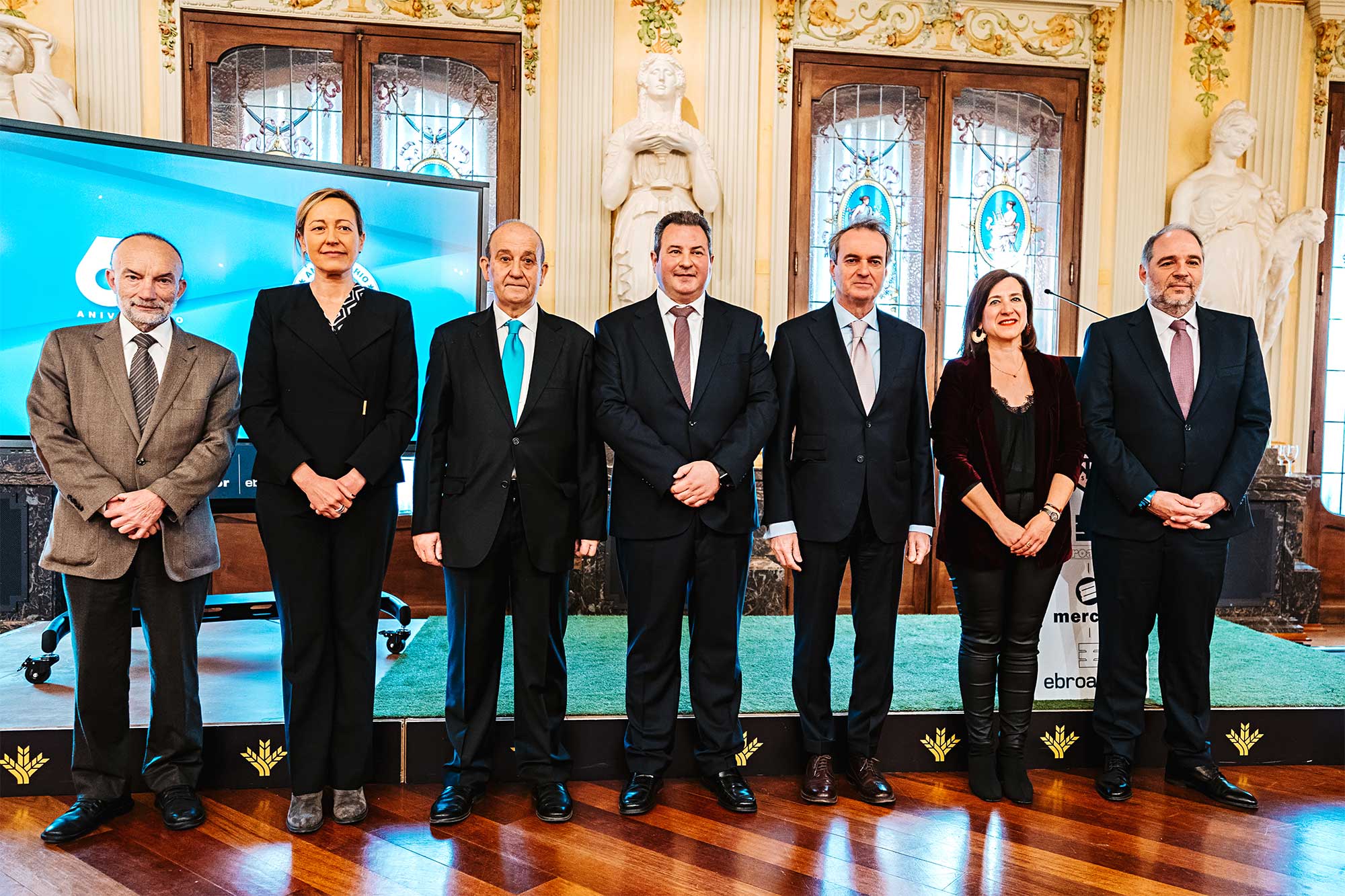 Photos des présidents et des autorités lors du 60e anniversaire d'Ebroacero